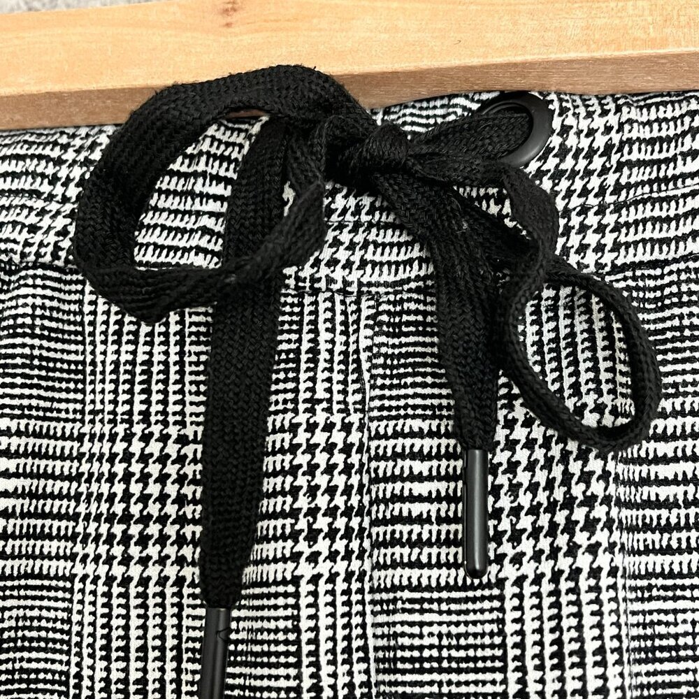 Jogger Style Dress Pants (2 pairs) Black/White Checked & Brown/Beige Tartan (M) - Picture 7 of 15